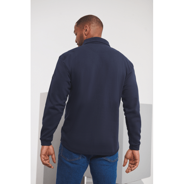 Russell | Heavy duty polo collar sweatshirt